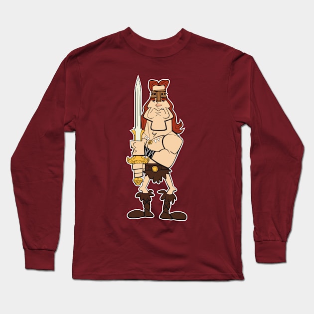 Conan The Barbarian Long Sleeve T-Shirt by Fritsch